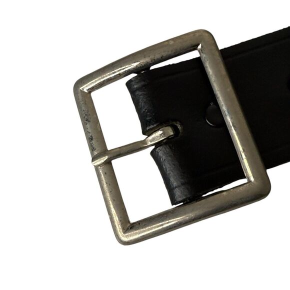 Task Force Genuine Top Grain Leather Belt Men Size 38 Black USA Made Work Casual - Picture 5 of 8